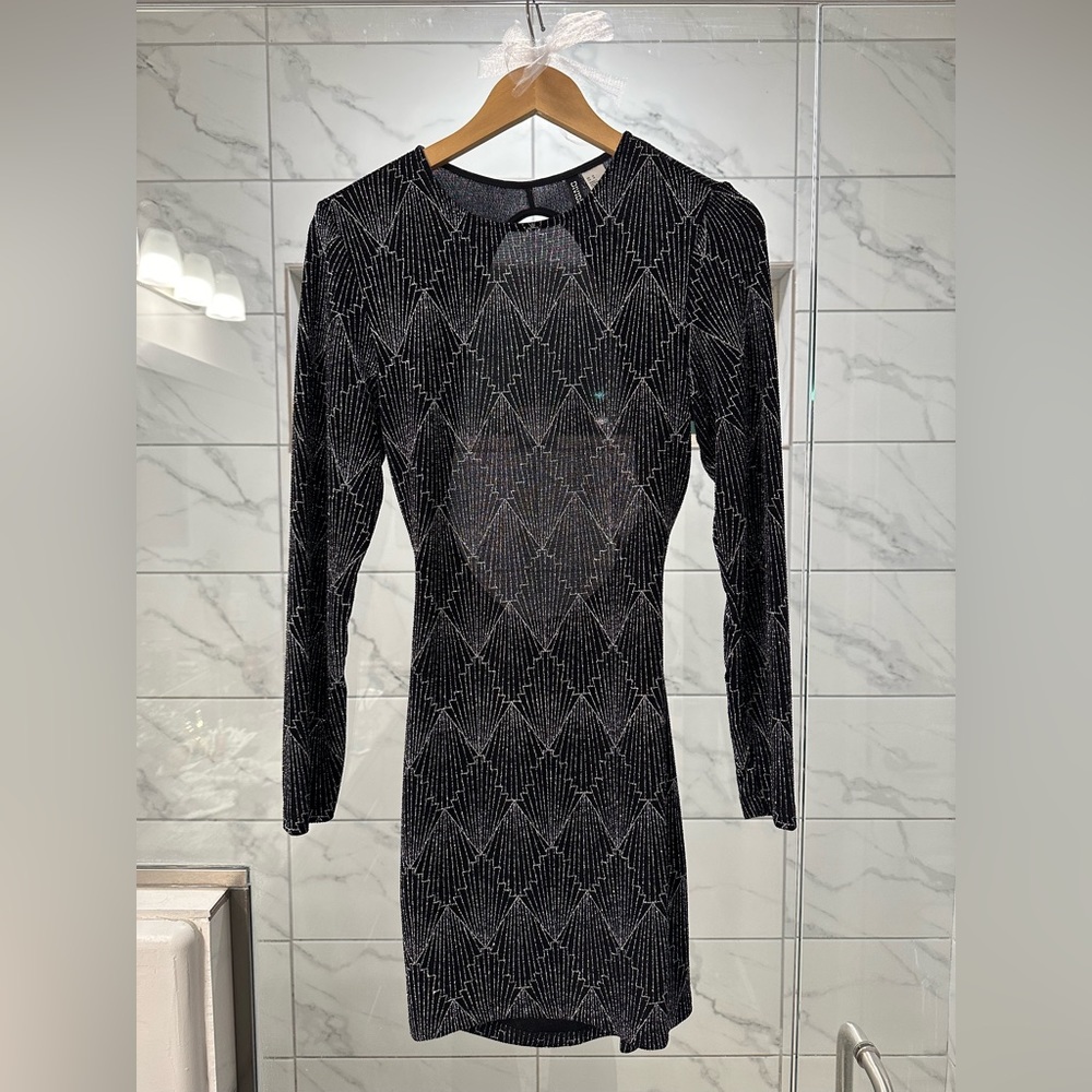 NEW Black Glitter Dress